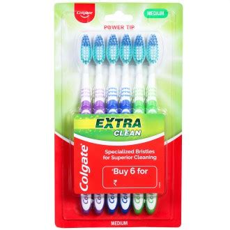 Buy Colgate Extra Clean Medium Toothbrush Pack Of 6 Online At Best