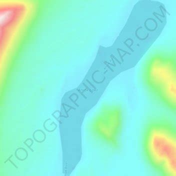 Aniak Lake topographic map, elevation, terrain