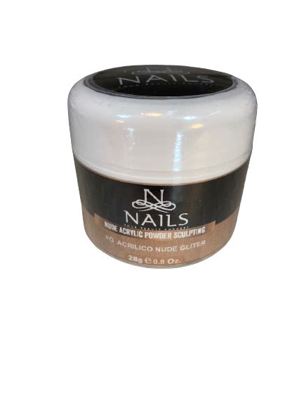PÓ ACRILICO NUDE GLITER NAILS TOPMAKE