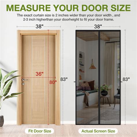 Livhil Heavy Duty Outdoor Hanging Doorway Net, Magnetic Mesh Screen