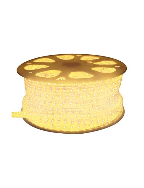 Fita LED 5050 Branco Quente 100m IP65 110v BrilhoLux