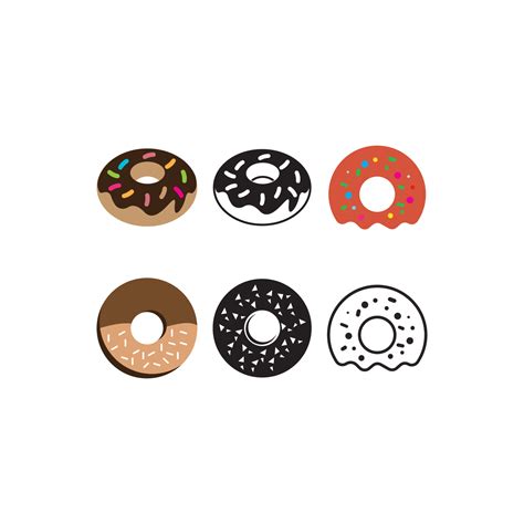 Donut logo vector 10960028 Vector Art at Vecteezy