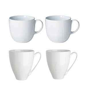 Denby White Mugs