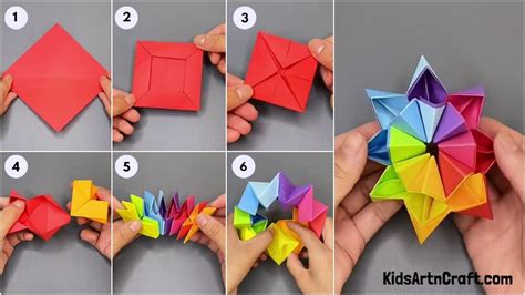 Learn To Make Origami Paper Ninja Star Craft Tutorial Kids Art And Craft