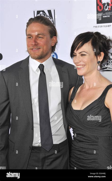 Los Angeles Ca September 7 2013 Charlie Hunnam And Maggie Siff At