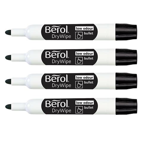 Berol Bullet Tip Drywipe Whiteboard Markers Pack Of Morgan S