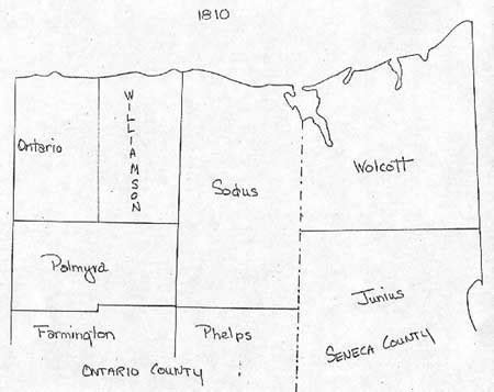 Wayne County NY Town Boundary Maps