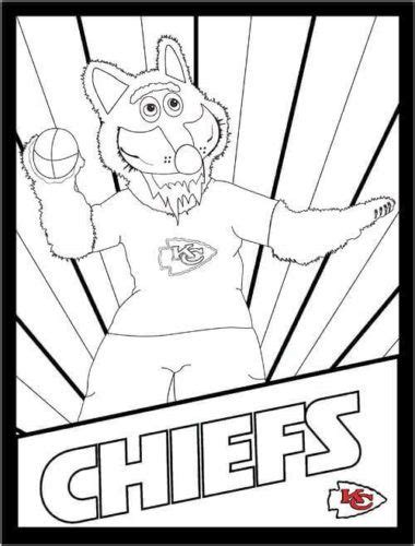 Kansas City Chiefs Mascot Wolf | Chiefs mascot, Coloring pages ...