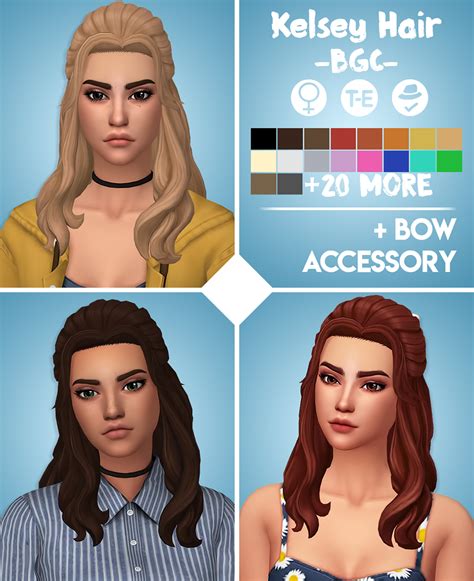 Kelsey Hair Aharris00britney On Patreon Sims 4 Custom Content Sims 4