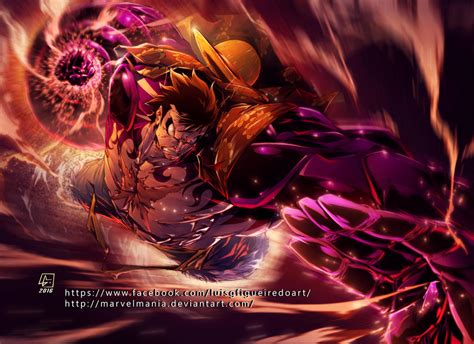 Luffy Gear4 color by marvelmania on DeviantArt