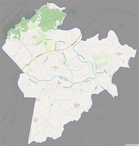 Map of Etowah CDP, North Carolina - Thong Thai Real