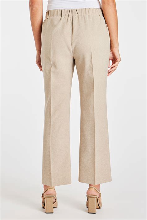 Straight Leg Elasticated Pull On Trousers Bonmarché