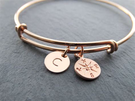 Gold Monogram Charm Bracelet | semashow.com