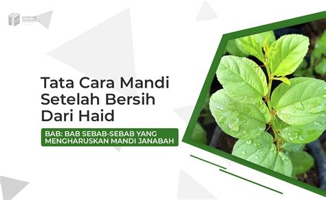 TATA CARA MANDI SETELAH BERSIH DARI HAID