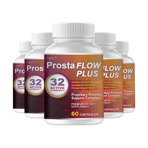 5 Pack ProstaFlow Plus Prosta Flow Plus Proprietary Support Complex