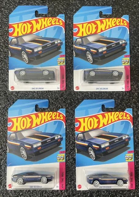 2023 HOT WHEELS HW THE 80S 8 10 DMC DeLorean 101 250 Blu Scuro Lotto