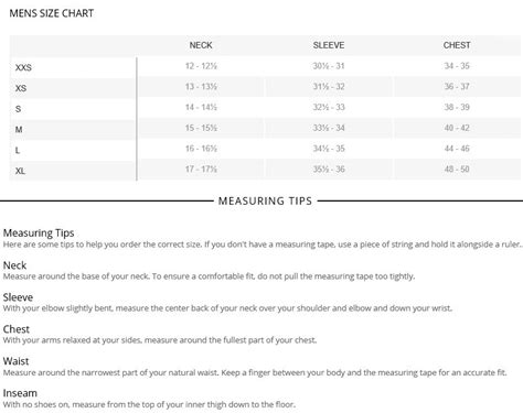 Old Navy Men's Size Chart – JNL Trading