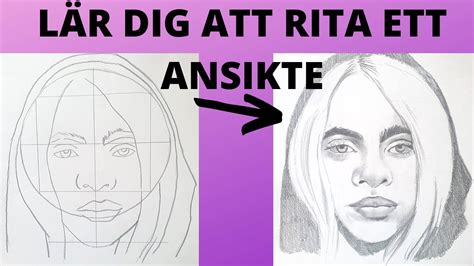 LÄR DIG RITA ETT ANSIKTE proportioner YouTube