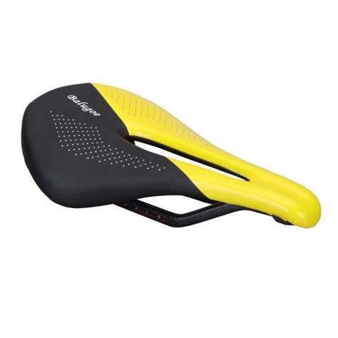 Selle Black And Yellow Selle De V Lo En Cuir Et Carbone Respirante