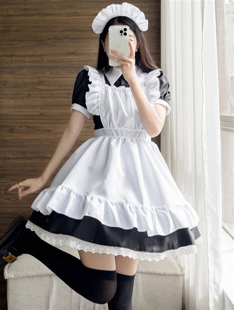 Maid Costume Cosplay Costume Maid Costume Plus Size Maid Etsy