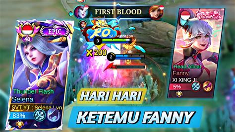 SOLO RANK SELENA HYPER KETEMU FANNY JAGO UNTUNG BISA MENANG