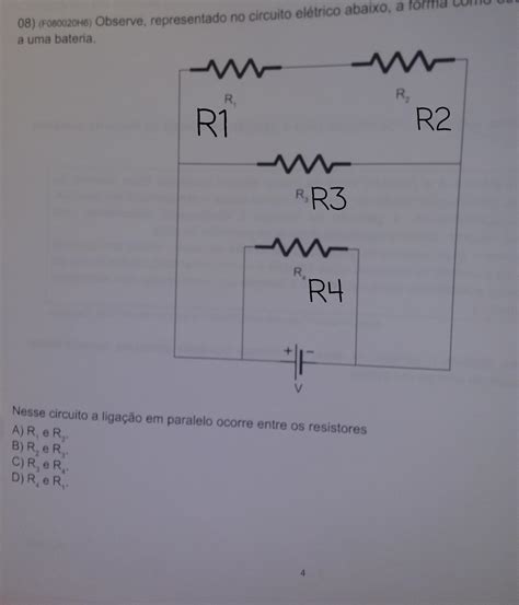 Observe representado no circuito elétrico abaixo a forma como estão