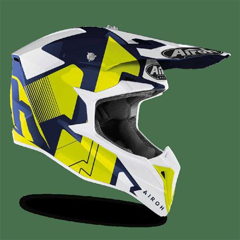 Airoh Wraap Raze Motocross Helmet Blue Motardinn