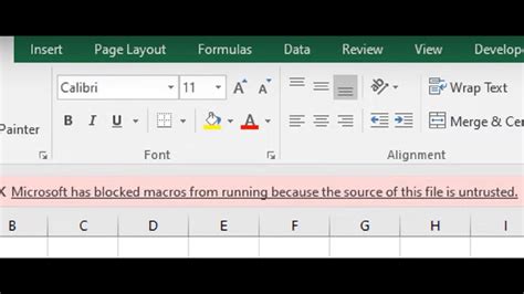 Fix Error Microsoft Has Blocked Macros From Running Because The Source