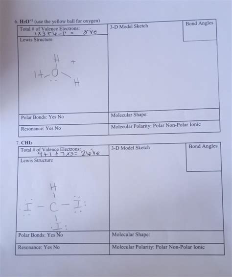 Solved 2. COCl2 3-D Model Sketch Bond Angles Total # of | Chegg.com