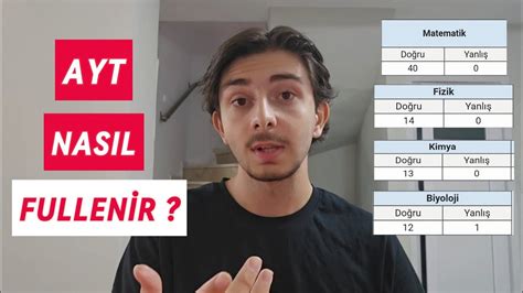 AYT NASIL FULLENİR Tüm Detayları Anlattım yks yks2025 YouTube