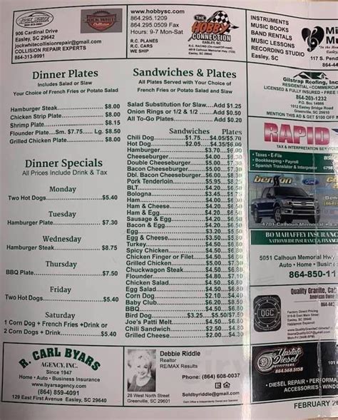 Joe S Ice Cream Parlor Menus In Easley South Carolina United States