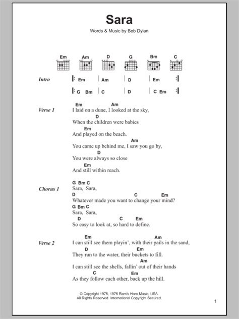 Bob Dylan Subterranean Homesick Blues Sheet Music Notes, Chords ...