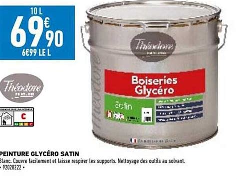 Promo Théodore Peinture Glycéro Satin Chez Brico Cash Icataloguefr