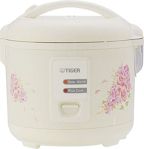 Tiger 10 Cup Large Capacity Electric Rice Cooker With Steamer Includes Spatula And Measuring