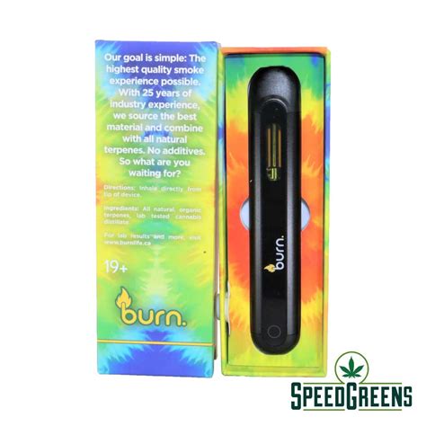 Burn Disposable Weed Vaporizer Speed Greens