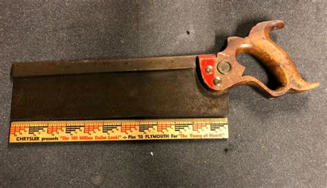 Henry Disston Sons Back Saw Miter Saw Dovetail Ppi Antique