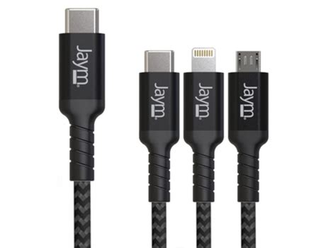 Cabo 1 5 Metros Usb C A 3 Salidas Lightning Type C Y Micro Usb