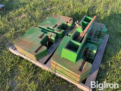 John Deere Suitcase Weights W Mounting Bracket Bigiron Auctions