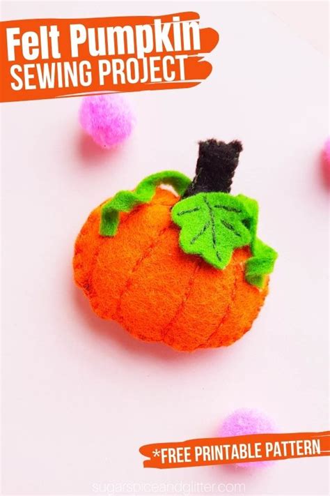 Felt Pumpkin Sewing Pattern Gaylkendall