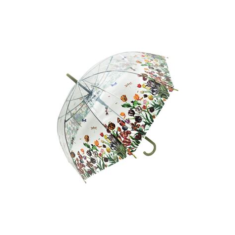 Parapluie Cloche Transparent Liseret Noir Parapluies Transparents