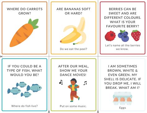 Let's Talk: Mealtime Conversation Cards for Toddlers & Preschoolers