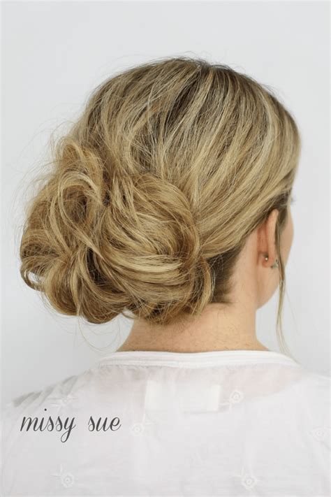 Waterfall French Braid Messy Bun