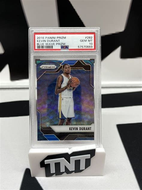 Kevin Durant 2016 Prizm 282 Blue Wave 99 Price Guide Sports Card