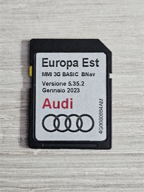 AUDI MMI 3G Basic Aggiornamento Navigatore E Mappa Gennaio 2023 Dvd EUR