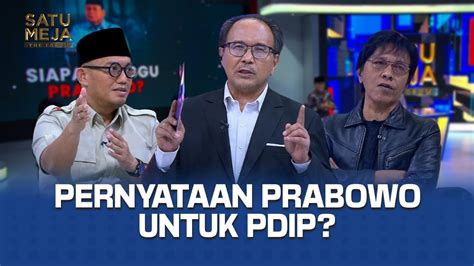 Satu Meja Saling Sanggah Dahnil Vs Adian Soal Pernyataan Prabowo