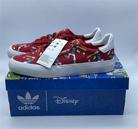 Red Adidas 3mc X Disney Sport Goofy Junior Size 5 Sneakers Shoes Casual