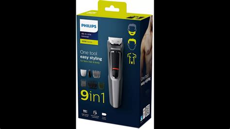 Philips Mg3710 65 All In One Cordless Trimmer 3000 Series Multi Groomer Set Black Youtube