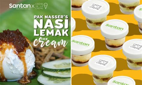 Airasia S Santan Churns Out Pak Nasser S Nasi Lemak Pandan Dodol Ice