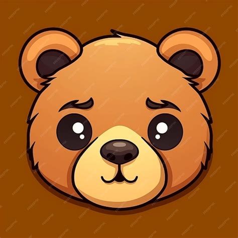 Bear Face Clip Art