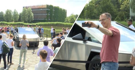 Cybertruck van Tesla voor het eerst te zien in Nederland